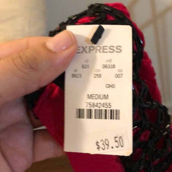 NWT Beaded collar jersey top - Picture 4 of 4